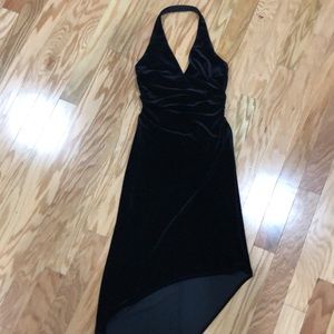 David Meister Black Halter Neck Evening Dress 4